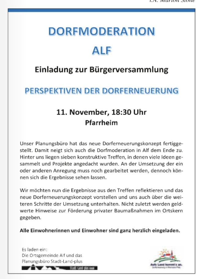 Dorfmoderation Alf November2025