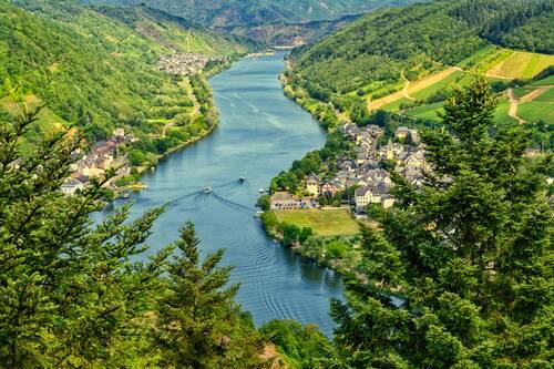 mosel, view, river