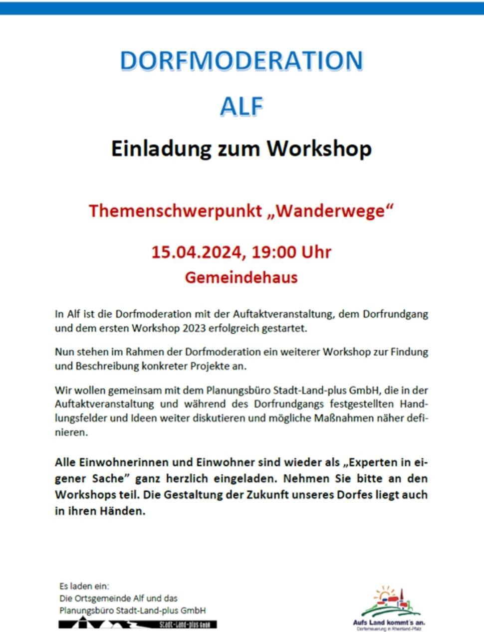 Alf WS Wanderwege