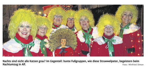 Abendumzug in Alf